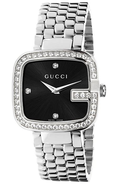 diamond gucci watch womens|black Gucci watch with diamonds.